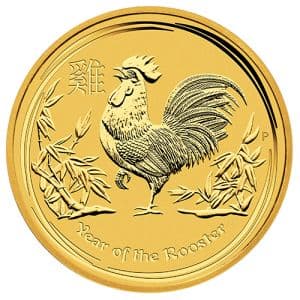 Imagen del producto1/10 oz Gold Coin Rooster 2017, Lunar Series II