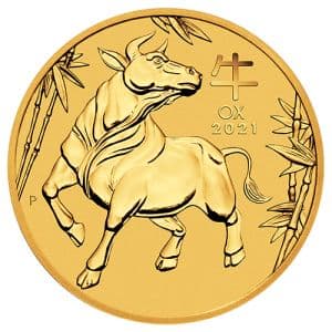 Imagen del producto1/10 oz Gold Ox 2021, Lunar Series III