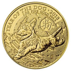 Imagen del producto1 oz Gold Dog 2018, Lunar Series UK