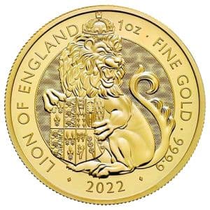 Imagen del producto1 oz Gold Lion of England, Royal Tudor Beasts Series 2022