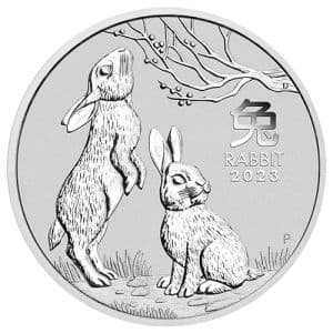 Imagen del producto1 oz Silver Coin Rabbit 2023, Lunar Series III