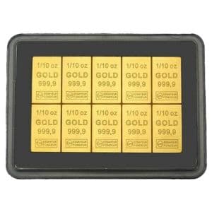 Imagen del producto10 x 3,1g Gold CombiBars Valcambi