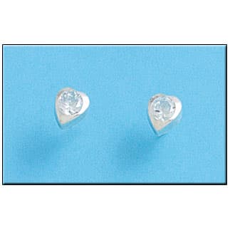 Imagen del productoPENDIENTE PLATA 925MM CORAZON CIRCONITAS