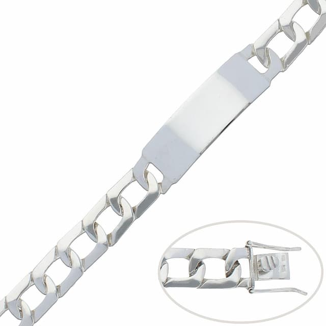 Imagen del productoPULSERA CON PLACA PLATA 925MM - 13.50MM