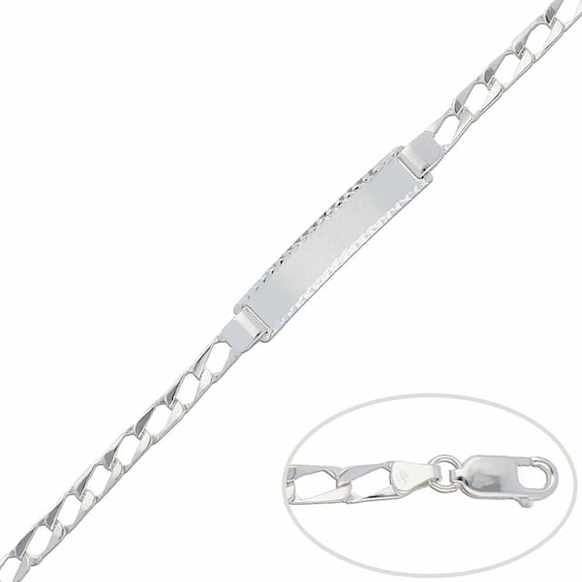 Imagen del productoPULSERA CON PLACA PLATA 925MM - 5MM
