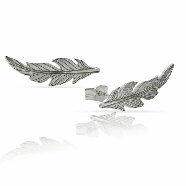 Imagen del productoPENDIENTES PLATA 925MM TREPADORES PLUMA