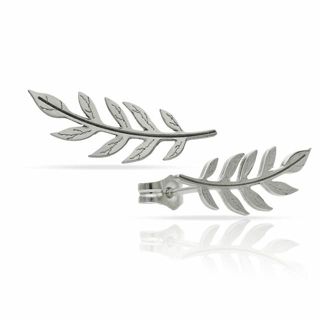 Imagen del productoPENDIENTES PLATA 925MM TREPADORES HOJA