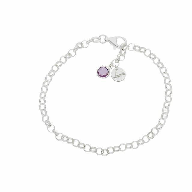 Imagen del productoPULSERA MI HISTORIA PLATA 925MM - LILA