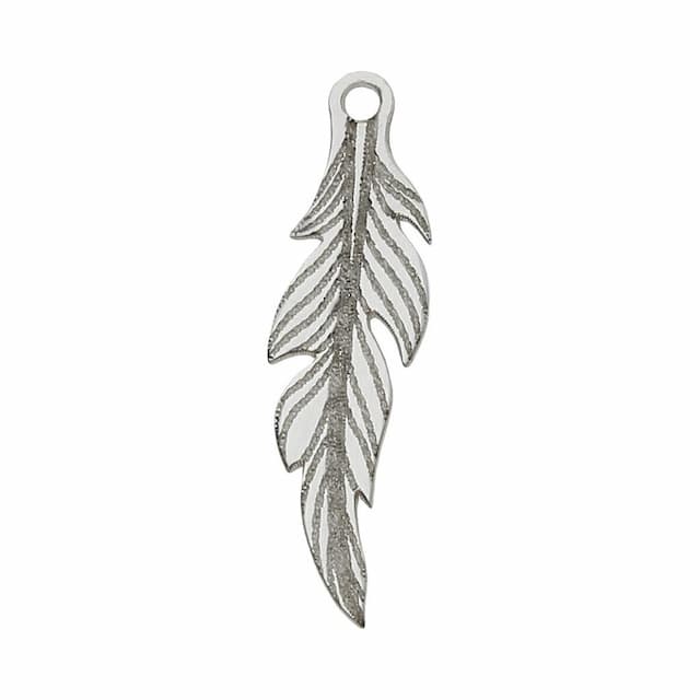 Imagen del productoMI HISTORIA - ABALORIO PLATA 925MM PLUMA