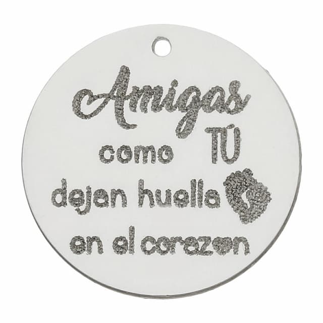 Imagen del productoMI HISTORIA - ABALORIO PLATA 925MM AMIGAS