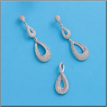 Imagen del productoCOLGANTE PLATA 925MM LAGRIMA CIRCONITAS