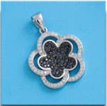 Imagen del productoCOLGANTE PLATA 925MM FLOR CIRCONITAS