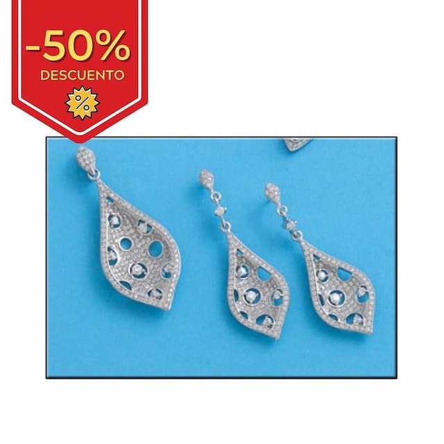 Imagen del productoCOLGANTE PLATA 925MM CIRCONITAS