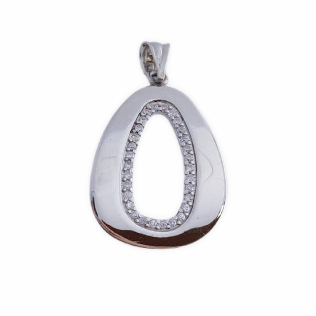 Imagen del productoCOLGANTE PLATA 925MM CIRCONITAS