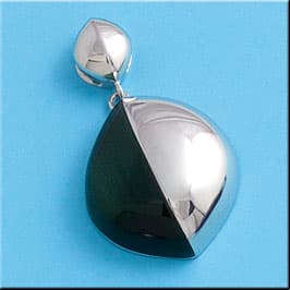 Imagen del productoCOLGANTE PLATA 925MM OJO DE GATO GRIS