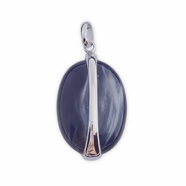 Imagen del productoCOLGANTE PLATA 925MM OJO DE AGUILA NEGRO