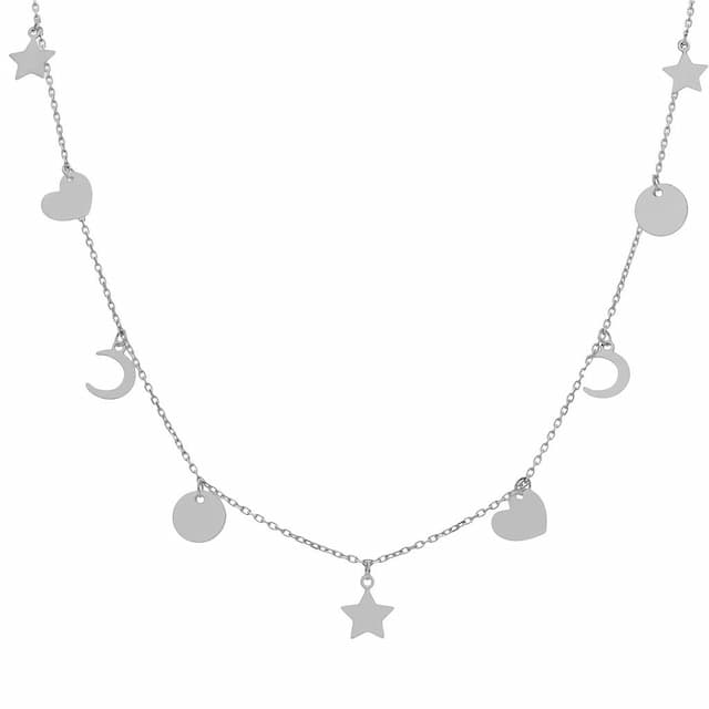 Imagen del productoGARGANTILLA PLATA 925MM MINI CHARMS MIX