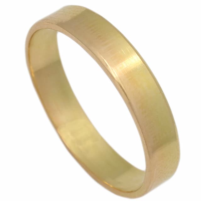 Imagen del productoALIANZA ORO 18KL CANTO DIAMANTADO - 4MM