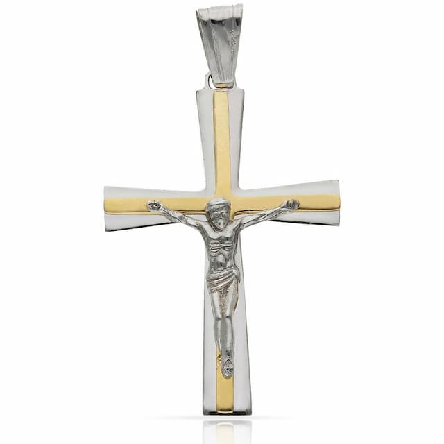 Imagen del productoCRUZ CRISTO ORO 18KL BICOLOR - 22x32MM