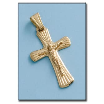 Imagen del productoCRUZ EN ORO DE 18KL CON CRISTO - 22X33MM