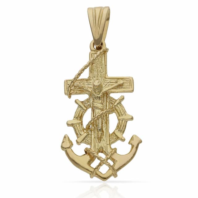 Imagen del productoCRUZ ORO 18KL MARINERA CRISTO - 16X29MM