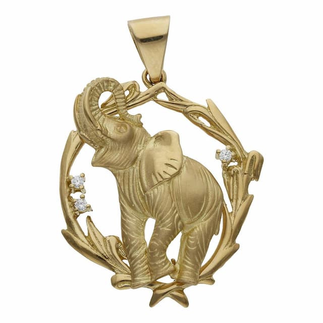 Imagen del productoCABEZA ORO 18KL ELEFANTE - 33x40MM