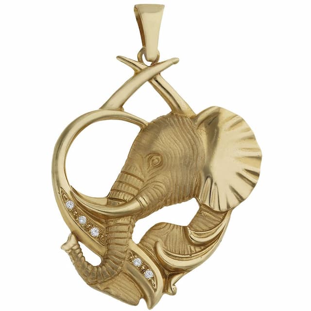 Imagen del productoCABEZA ORO 18KL ELEFANTE - 38X34MM