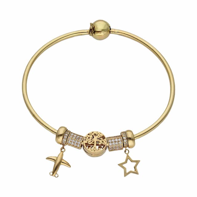 Imagen del productoPULSERA ORO 18KL RIGIDA - ARBOL DE LA VIDA