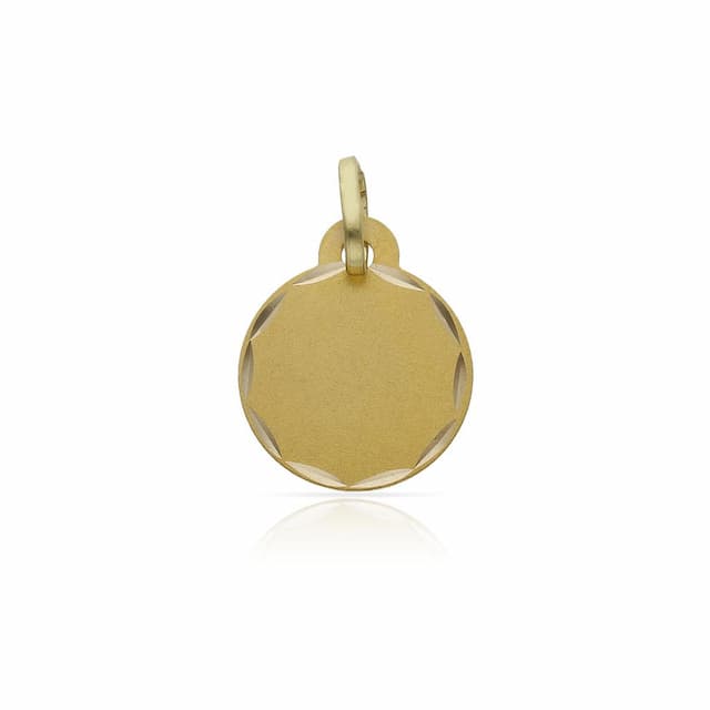 Imagen del productoDISCO ORO 18KL TALLADO - 13MM
