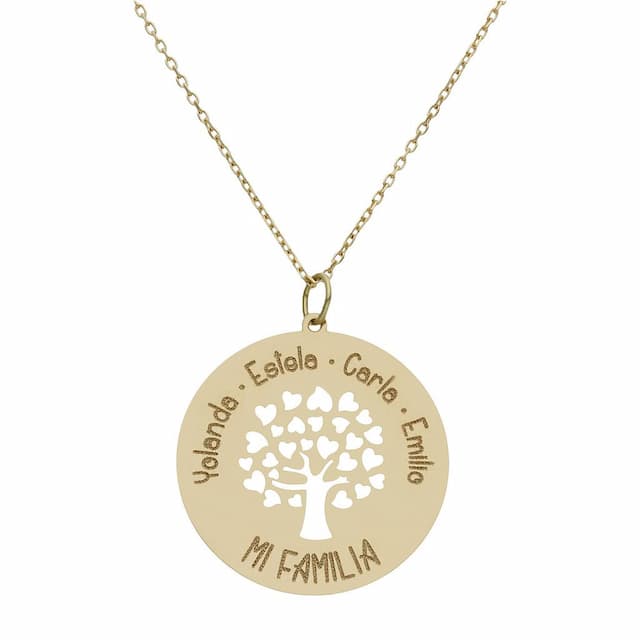 Imagen del productoGARGANTILLA ORO 18KL ARBOL FAMILIA - 25MM