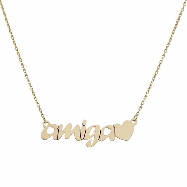 Imagen del productoGARGANTILLA ORO 18KL AMIGA + CORAZON