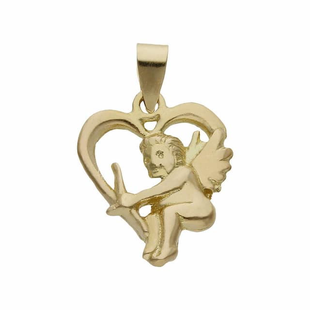 Imagen del productoCOLGANTE ORO 18KL CUPIDO + CORAZON