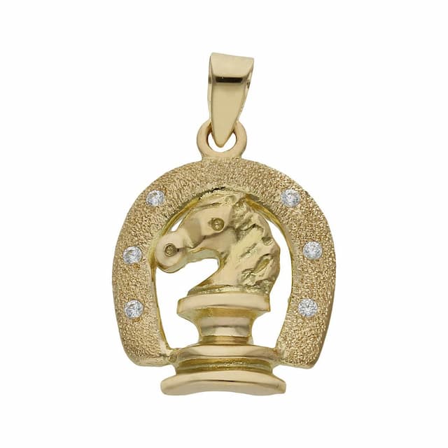 Imagen del productoCOLGANTE ORO 18KL CABALLO CIRCONITAS - 14X19MM