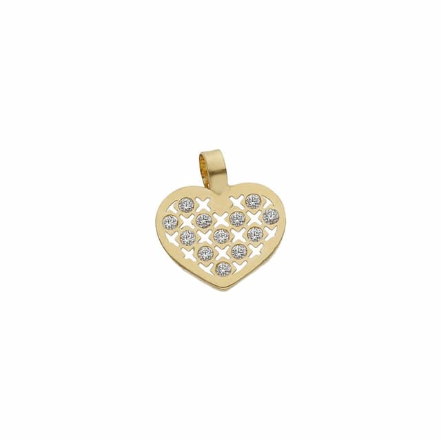 Imagen del productoCOLGANTE ORO 18KL CORAZON CIRCONITAS - 8x9MM