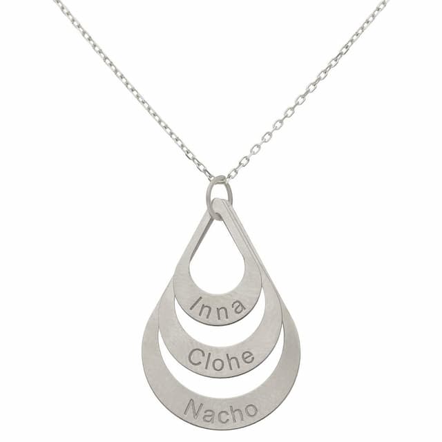 Imagen del producto GARGANTILLA ORO BLANCO 18KL 3 LAGRIMAS