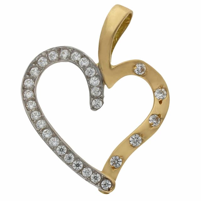 Imagen del productoCOLGANTE ORO 18KL CORAZON CIRCONITAS