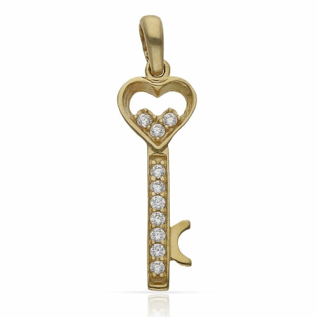 Imagen del productoCOLGANTE ORO 18KL LLAVE Y CORAZON