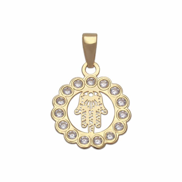 Imagen del productoCOLGANTE ORO 18KL MANO DE FATIMA - 12MM