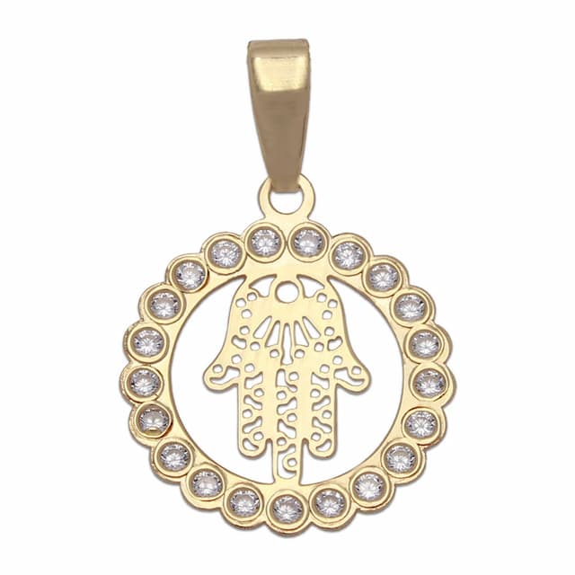 Imagen del productoCOLGANTE ORO 18KL MANO DE FATIMA - 15MM