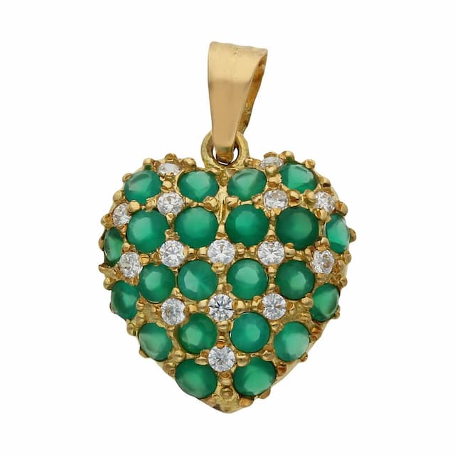 Imagen del productoCOLGANTE ORO 18KL CORAZON CIRCONITAS