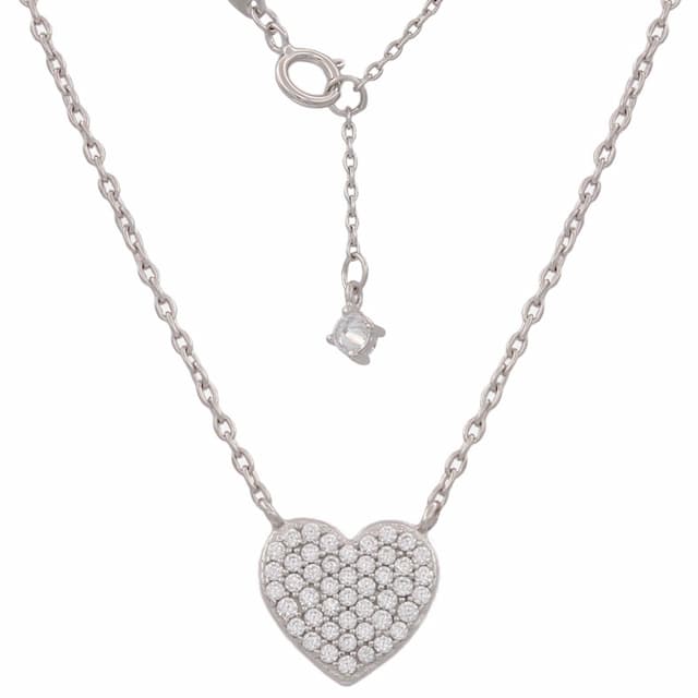 Imagen del productoGARGANTILLA ORO BLANCO 18KL CORAZON