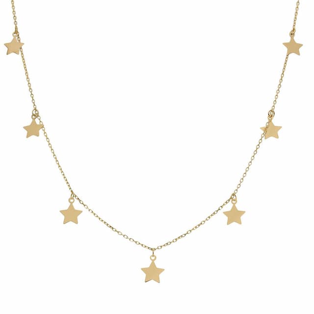 Imagen del productoGARGANTILLA ORO 18KL CHARMS ESTRELLAS