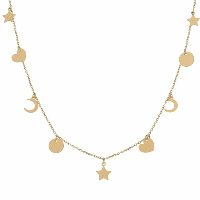 Imagen del productoGARGANTILLA ORO 18KL MINI CHARMS MIX
