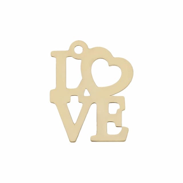 Imagen del productoMI HISTORIA - ABALORIO ORO 18KL LOVE