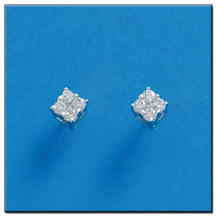 Imagen del productoPENDIENTES ORO BLANCO 18KL DIAMANTES