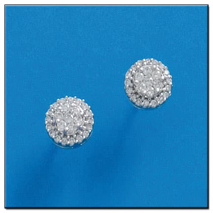 Imagen del productoPENDIENTES ORO BLANCO 18KL DIAMANTES