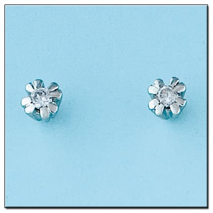 Imagen del productoPENDIENTES ORO BLANCO 18KL DIAMANTES