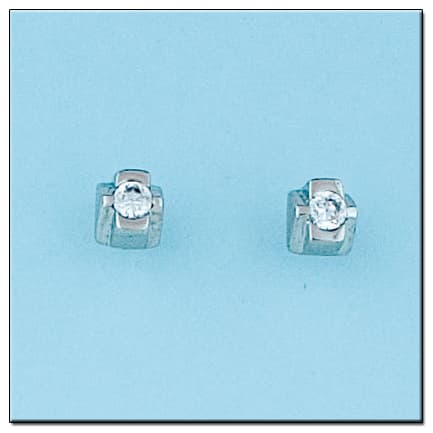 Imagen del productoPENDIENTES ORO BLANCO 18KL DIAMANTES