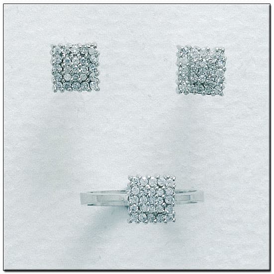 Imagen del productoPENDIENTES ORO BLANCO 18KL DIAMANTES
