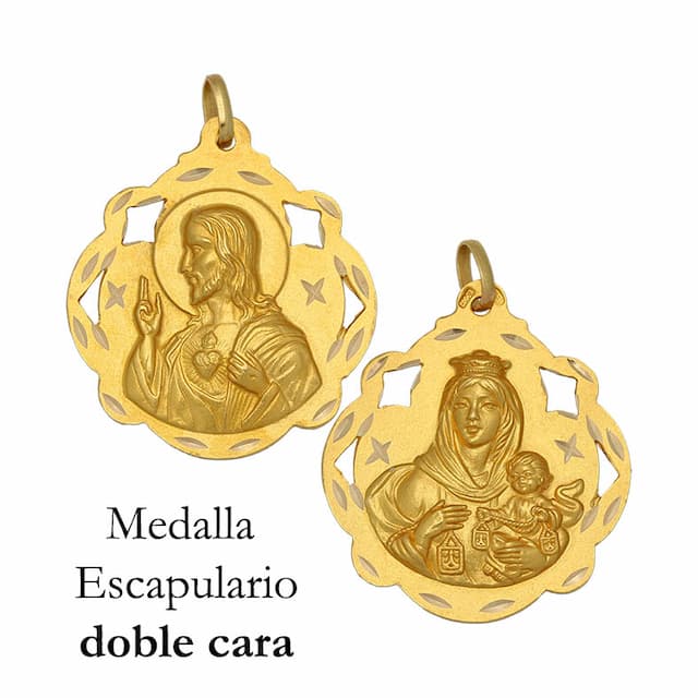 Imagen del productoMEDALLA ORO 18KL ESCAPULARIO DE 25X28 MM